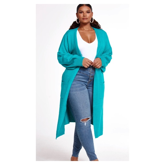 Fashion to Figure Sweaters - Fashion to figure long cardigan sweater